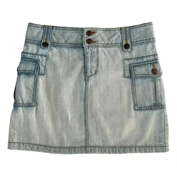 VINTAGE Y2K Old Navy Denim Mini Skirt - Picture 1 of 4